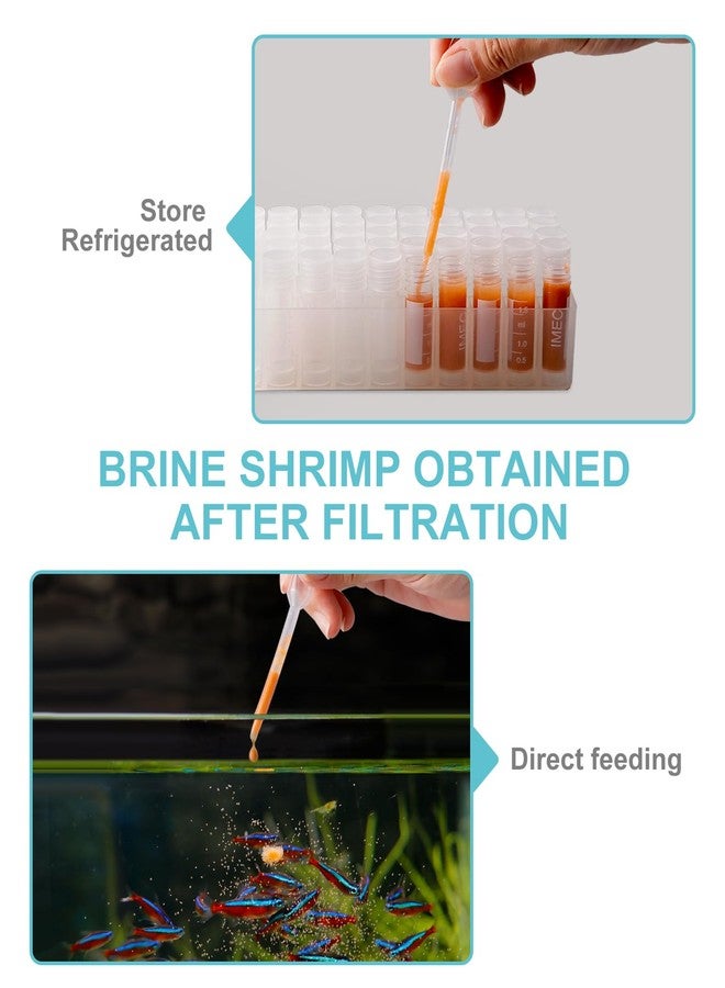 Clscea Aquarium Baby Brine Shrimp Sieve net (80 mesh +200 mesh Simple kit) - Image 5